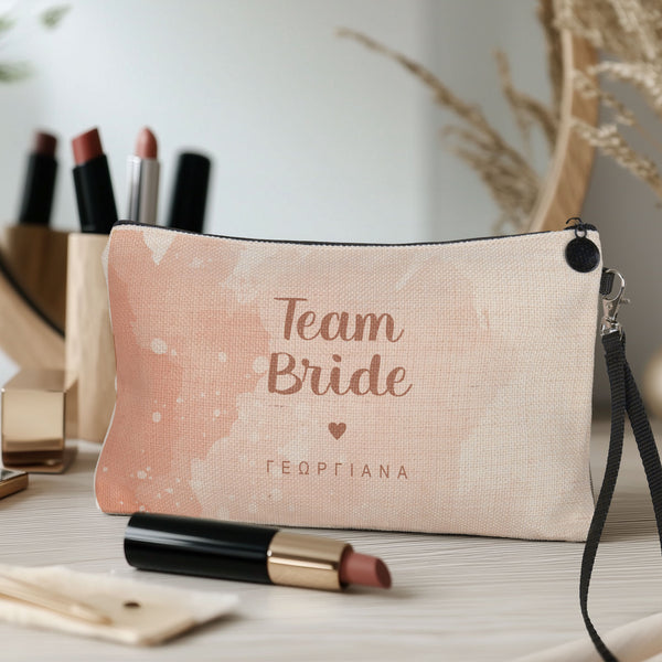 Pink Team Bride - Makeup Bag Gift Box - GOTShirts