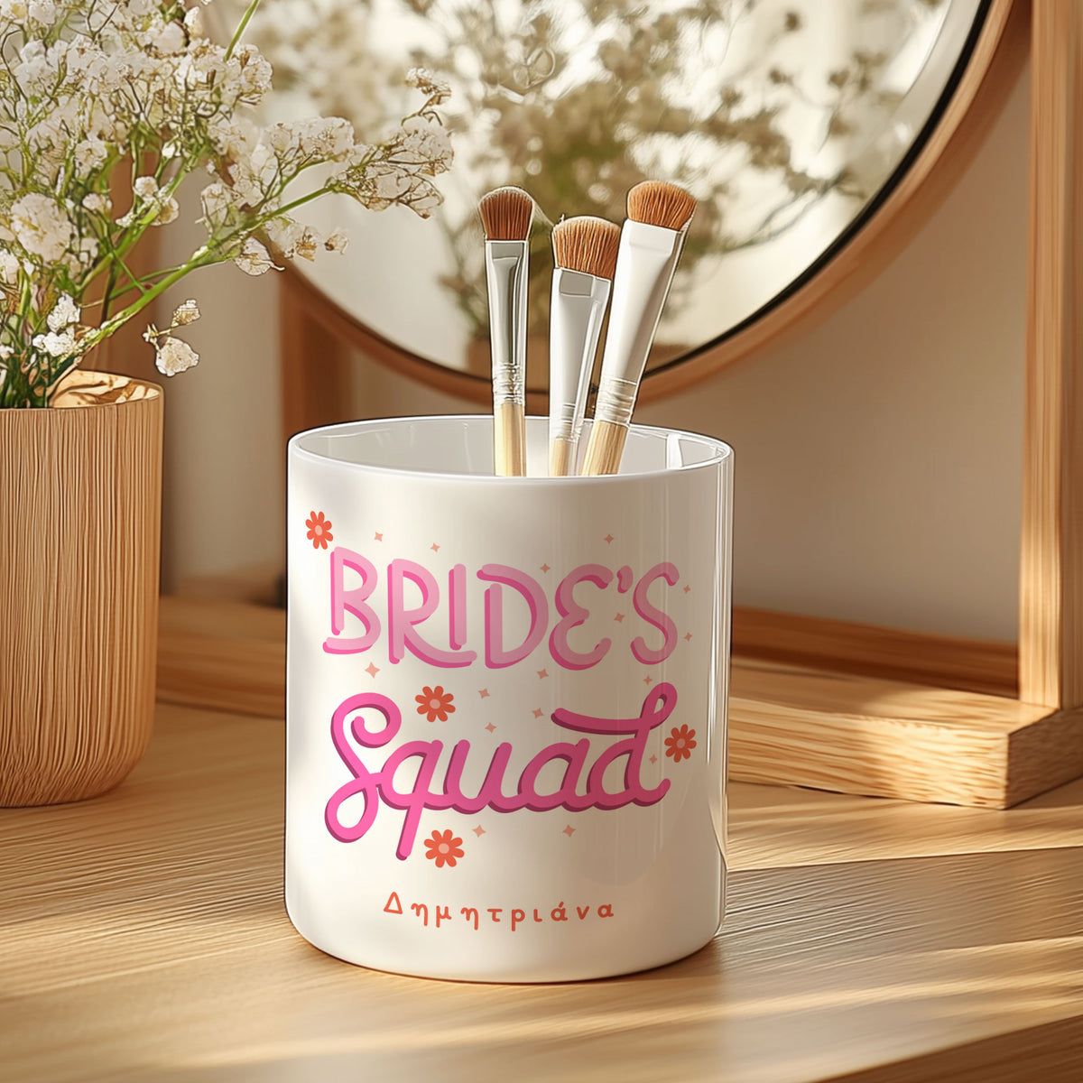 Bride's Squad - Ceramic Makeup Brush Holder - GOTShirts