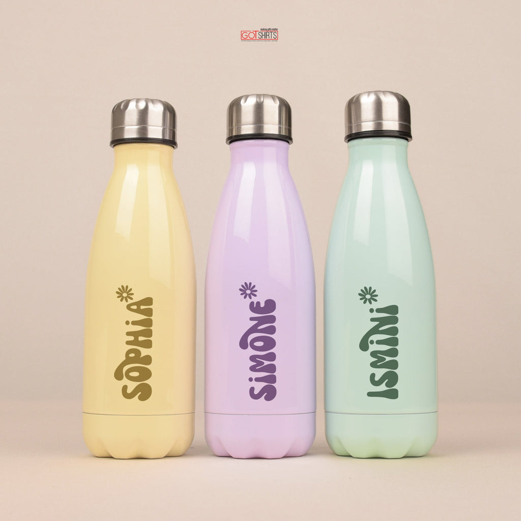 Flower Name - Colored Bowling Bottle 350ml - GOTShirts