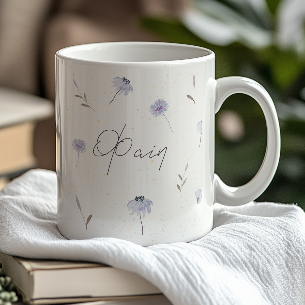 Purple Flowers - Ceramic Mug 330ml - GOTShirts