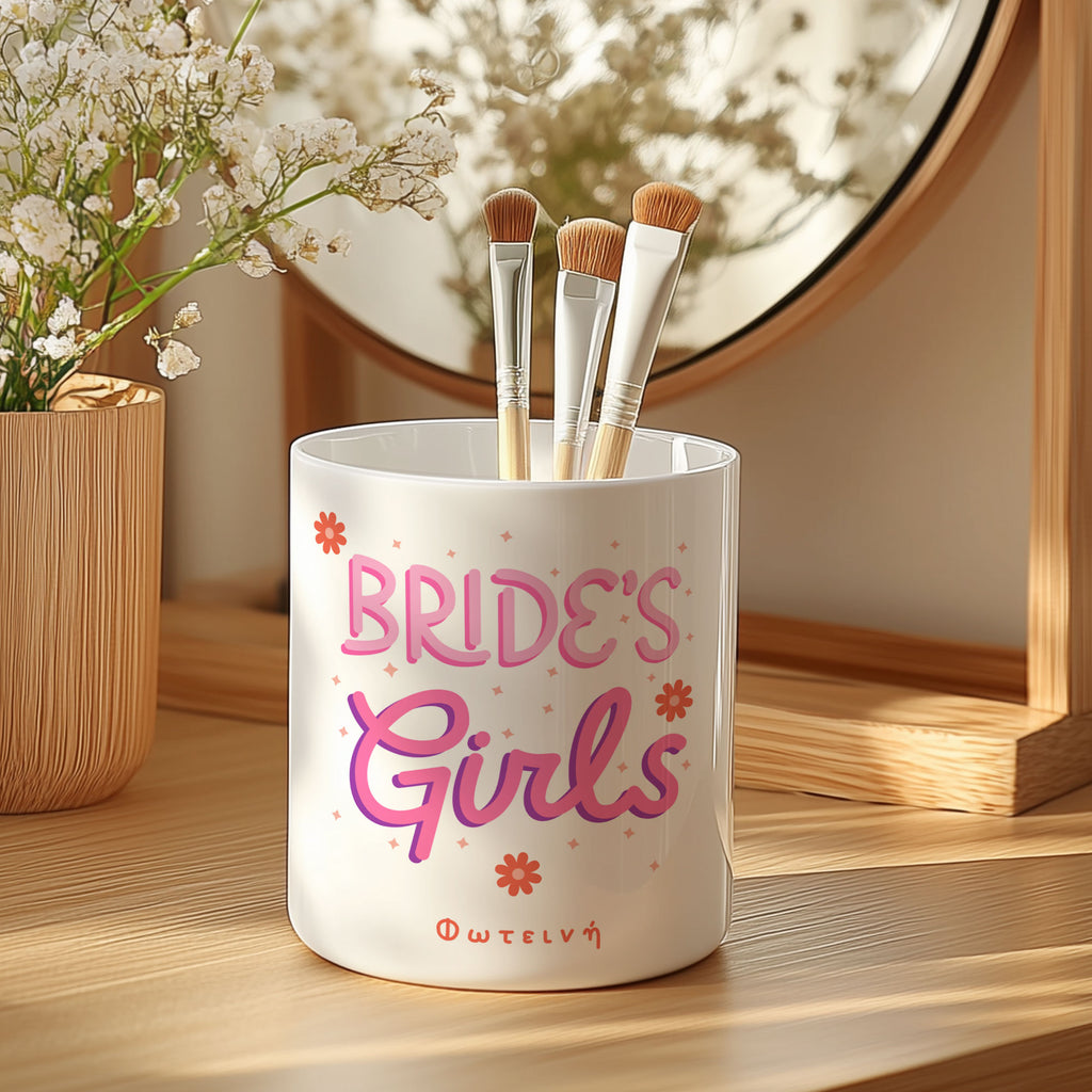 Bride's Girls - Ceramic Makeup Brush Holder - GOTShirts