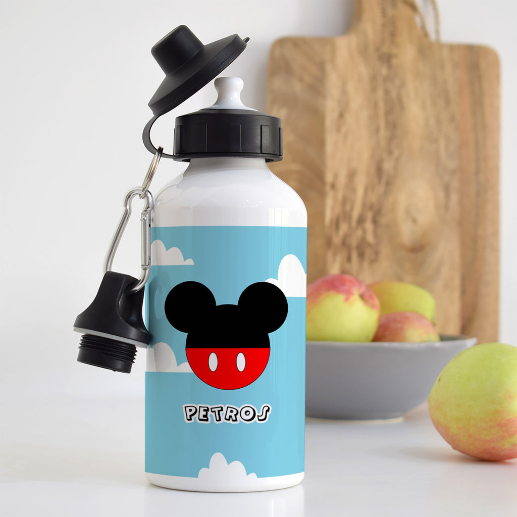 Cute Boy Mouse - Aluminum Water Bottle - GOTShirts