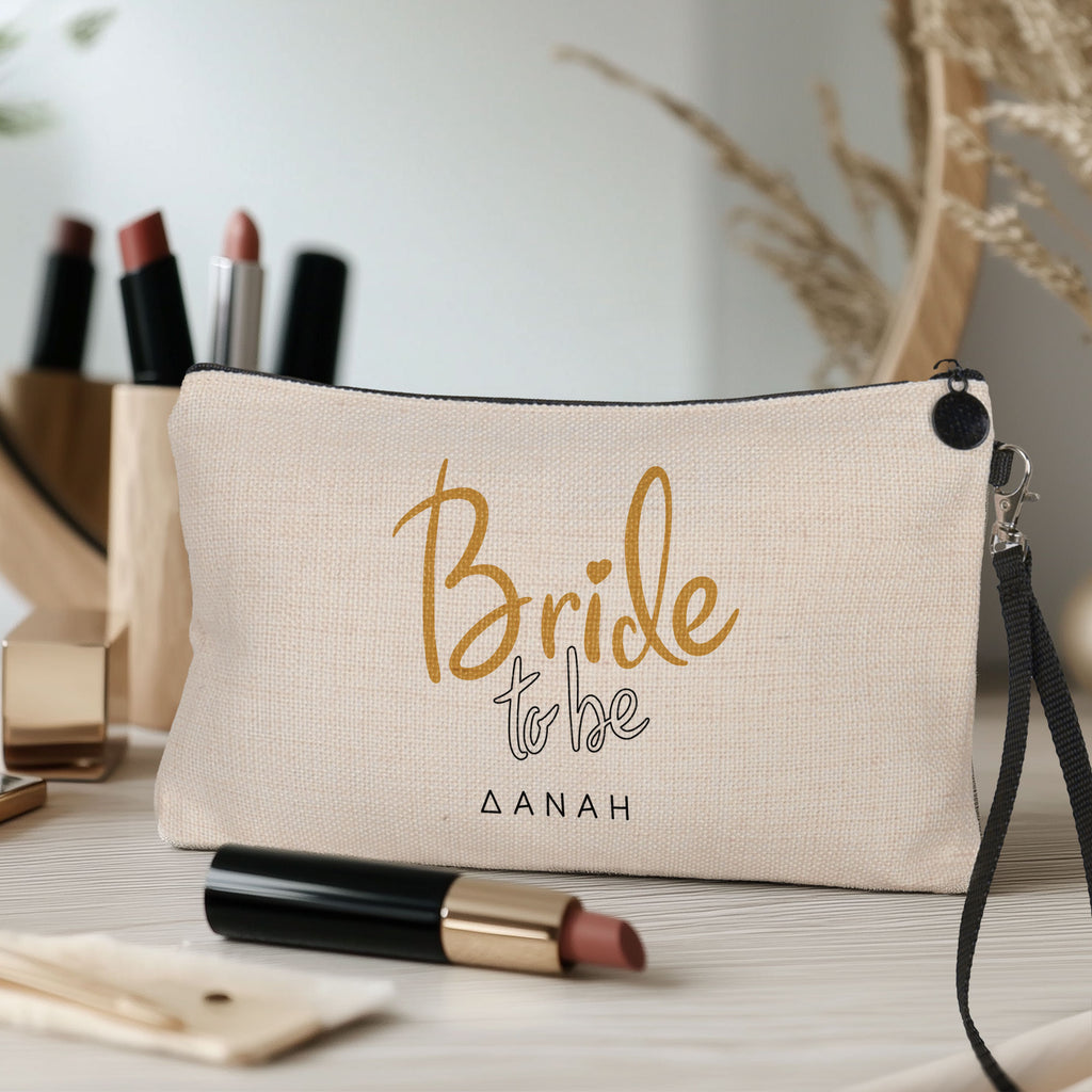 Gold Bride To Be - Make Up Bag - GOTShirts