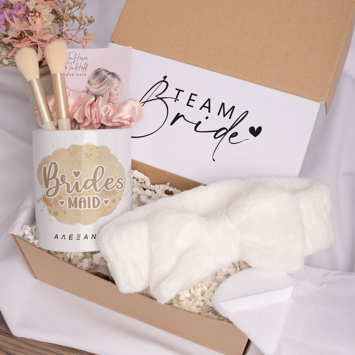 Watercolor Bridesmaid - Makeup Brush Holder Gift Box - GOTShirts