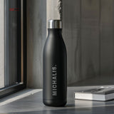 Name - Engraved Black Bowling Bottle 500ml - GOTShirts