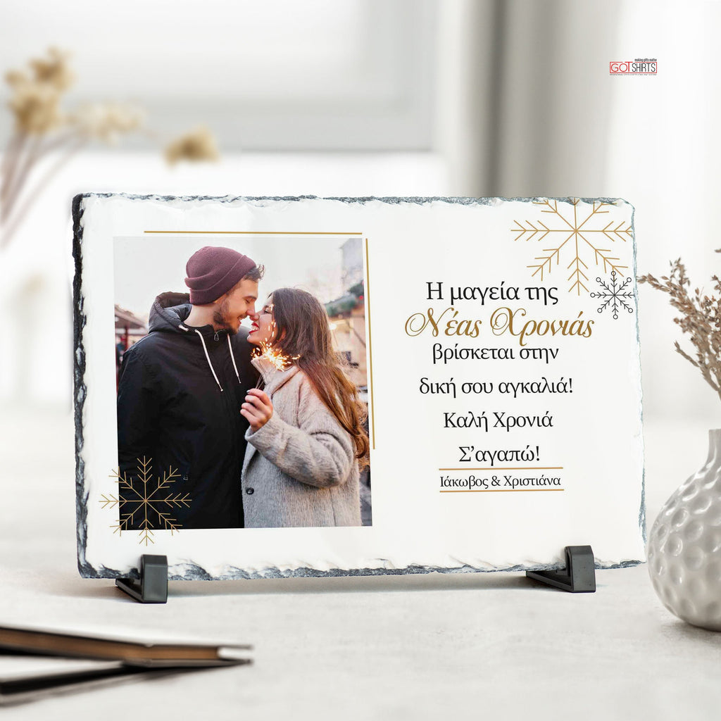 The Magic Of New Year - Rock Photo Slate - GOTShirts