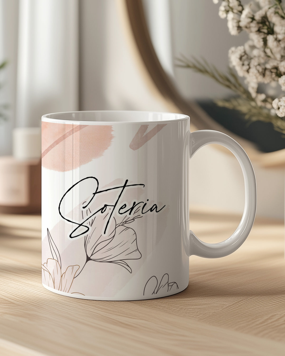 Name & Flowers - Ceramic Mug 330ml - GOTShirts