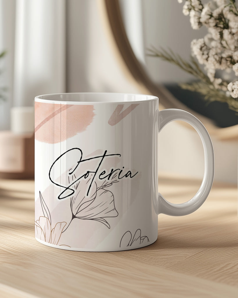Name & Flowers - Ceramic Mug 330ml - GOTShirts