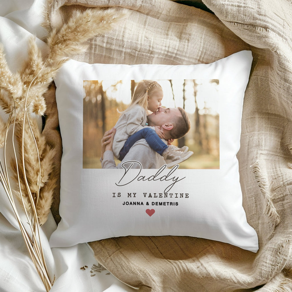 Daddy Is My Valentine - White Pillow - GOTShirts
