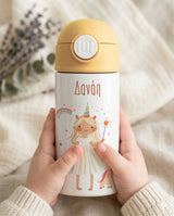 Unicorn Girl - Double Wall Bottle & Pouch Gift Set - GOTShirts
