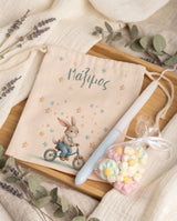 Rabbit On A Bike - Double Wall Bottle & Pouch Gift Set - GOTShirts