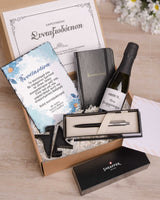 Retirement Wishes Blue Flowers - Retirement Luxury Gift Box - GOTShirts