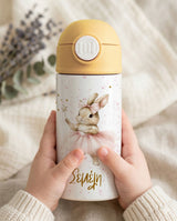 Cute Bunny Ballerina - Double Wall Bottle & Pouch Gift Set - GOTShirts
