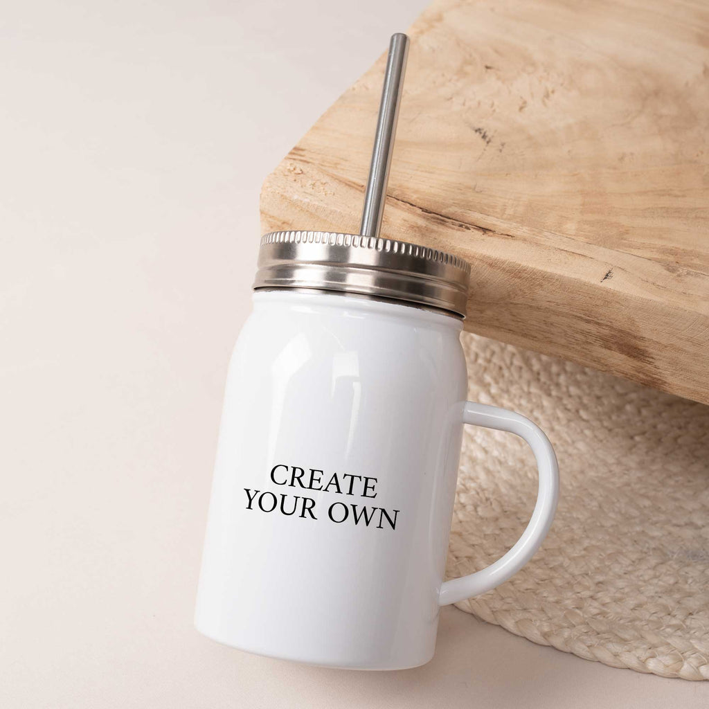 Jar Tumbler With Straw - GOTShirts