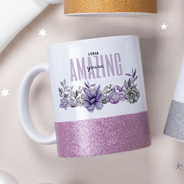 You Are Amazing - Ceramic Glitter Mug - GOTShirts