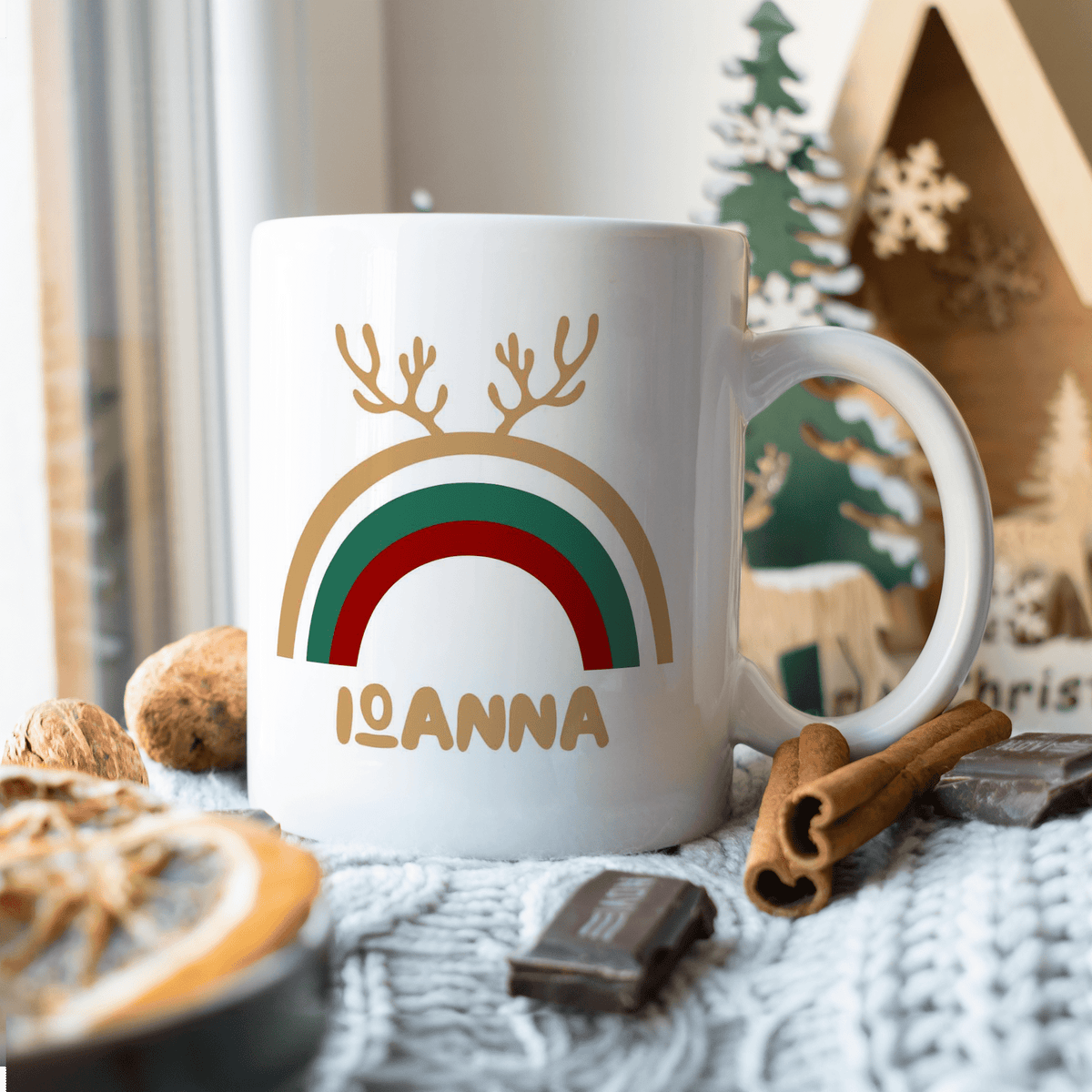 Deer Rainbow - Ceramic Mug 330ml - GOTShirts