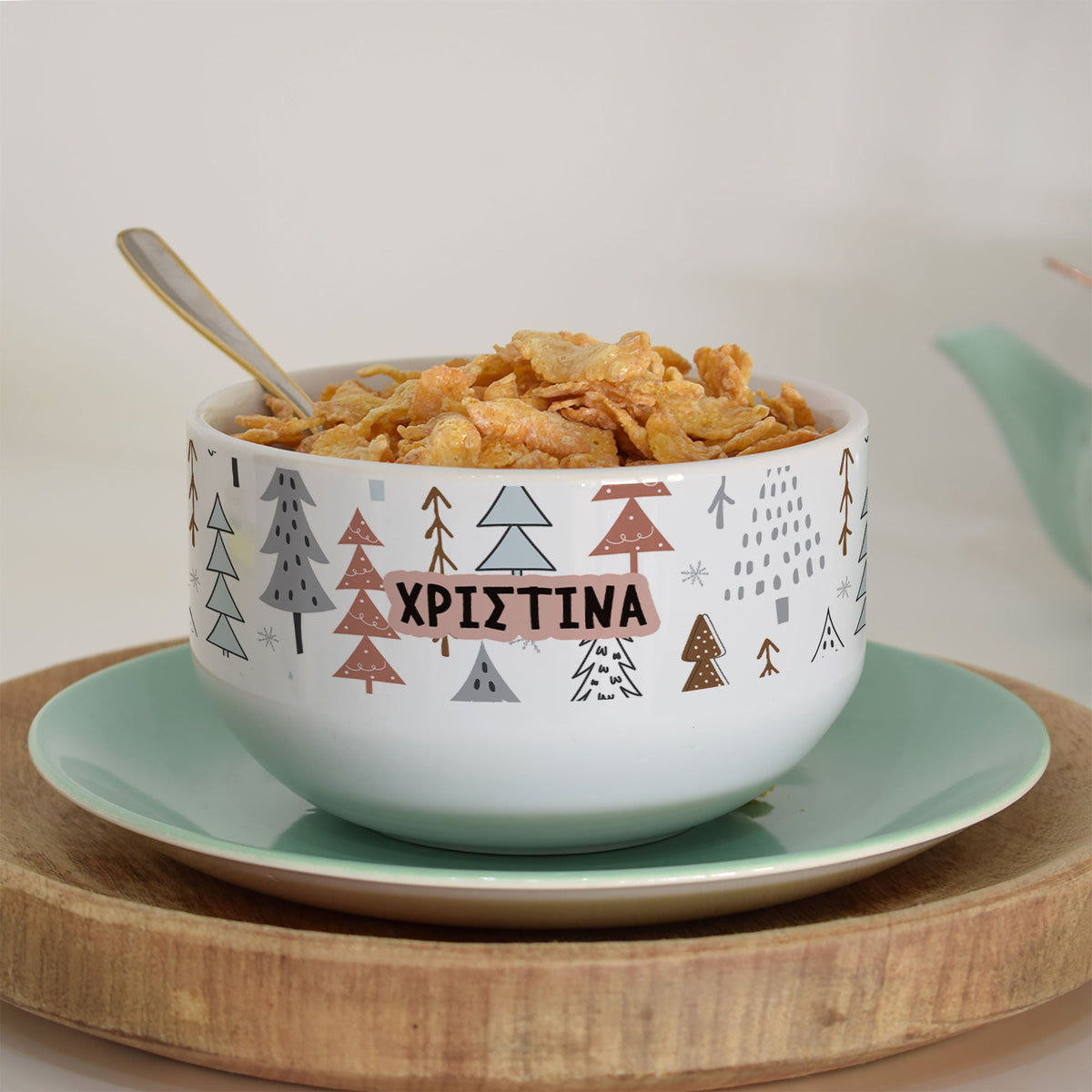 Trees - Personalized Ceramic Bowl - GOTShirts