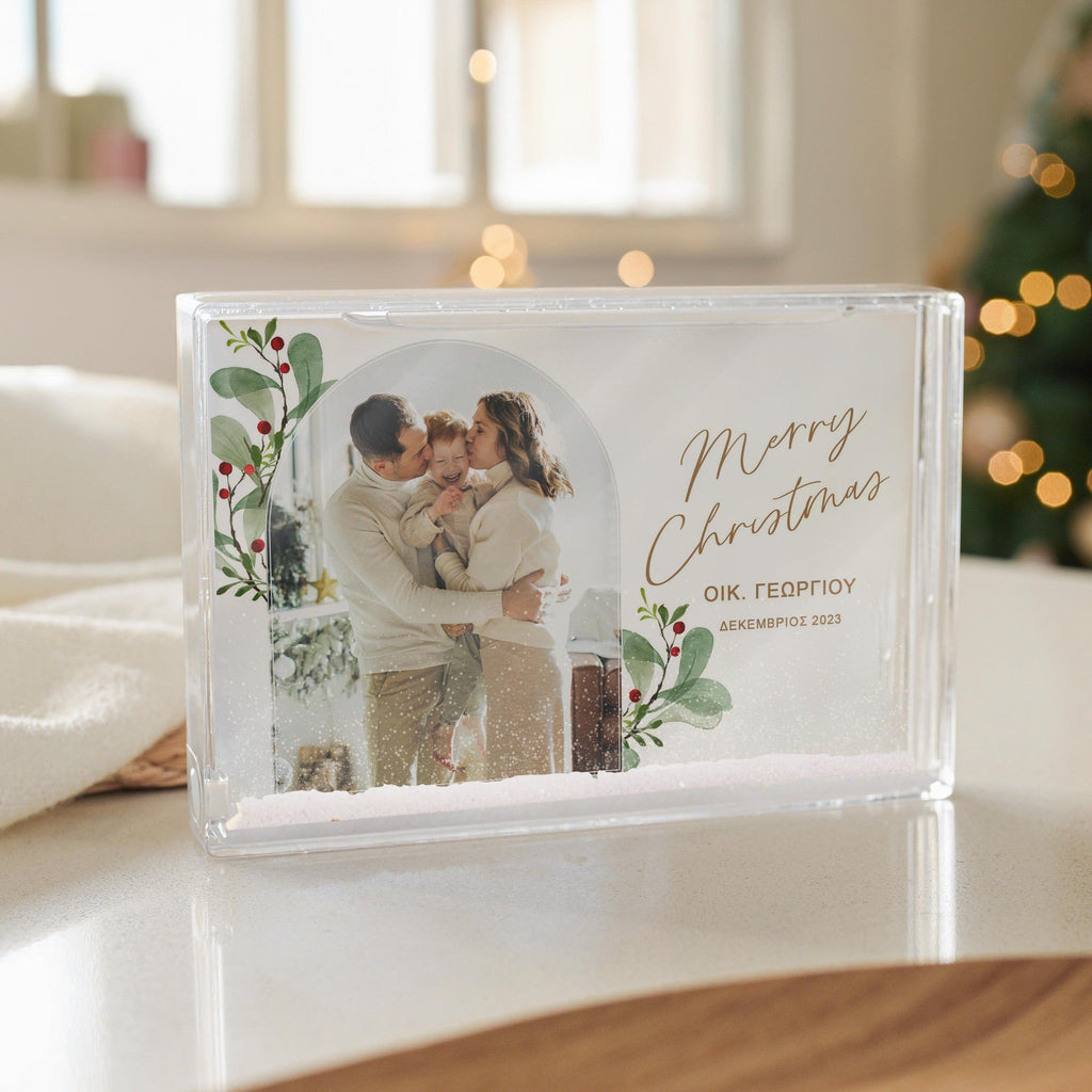Merry Christmas Family - Acrylic Photo Block - GOTShirts