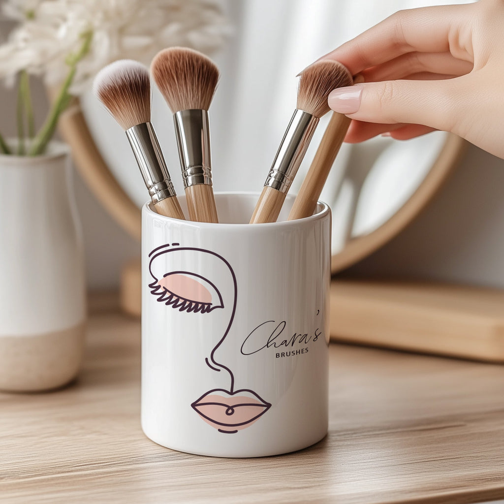 Her Brushes - Ceramic Make Up Brush Holder - GOTShirts