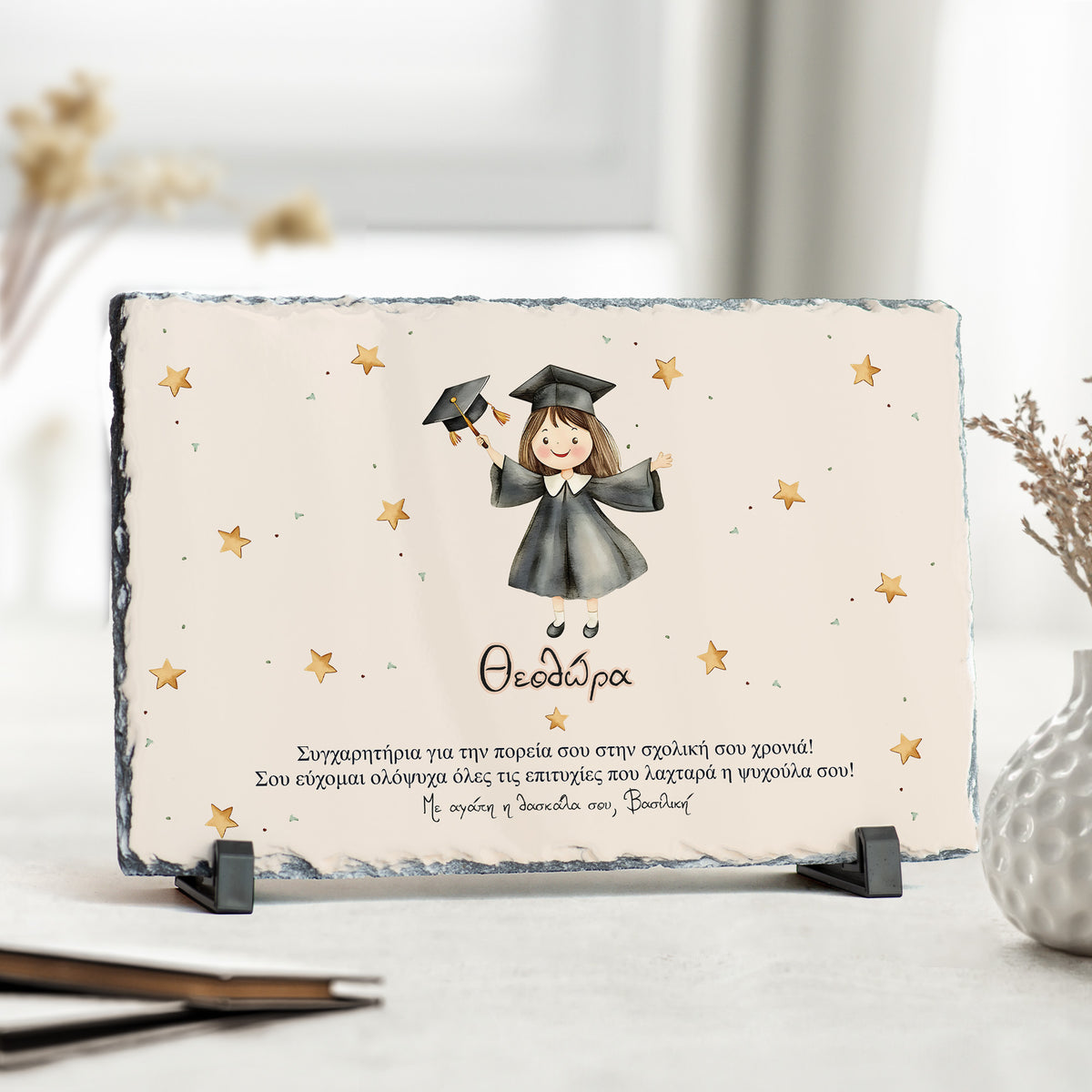 Congratulations For Your Progress Girl - Rock Photo Slate - GOTShirts