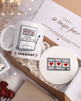 Jackpot - Ceramic Mug 11oz & Coaster Gift Box - GOTShirts