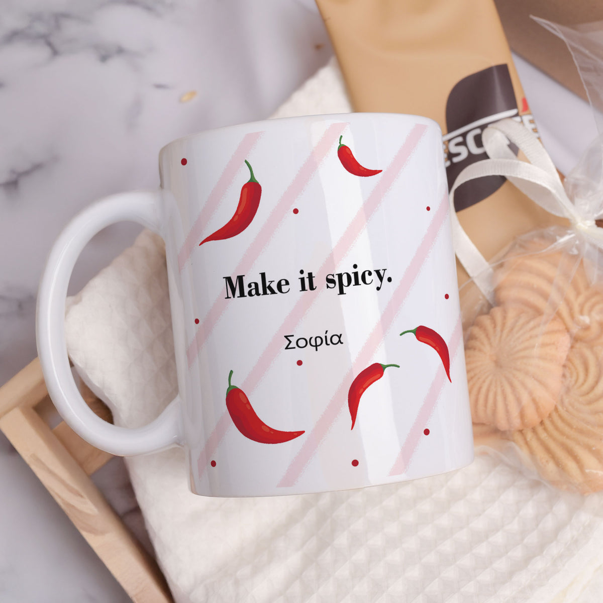 Make It Spicy - Ceramic Mug 11oz & Coaster Gift Box - GOTShirts