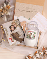 Merry Christmas Dear Aunt - Magnetic Puzzle & Wine Mug Gift Box - GOTShirts
