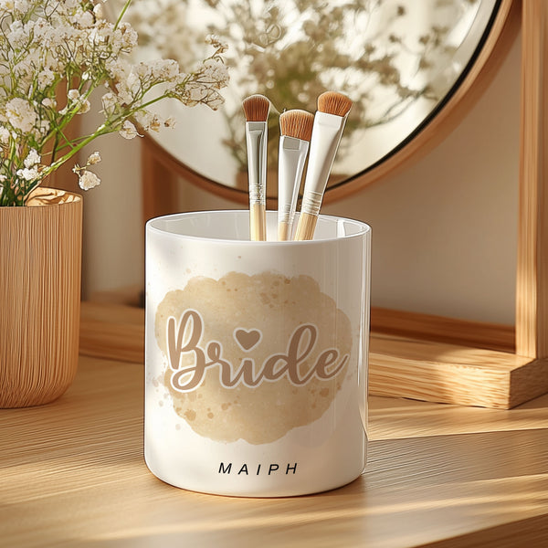 Watercolor Bride - Makeup Brush Holder Gift Box - GOTShirts