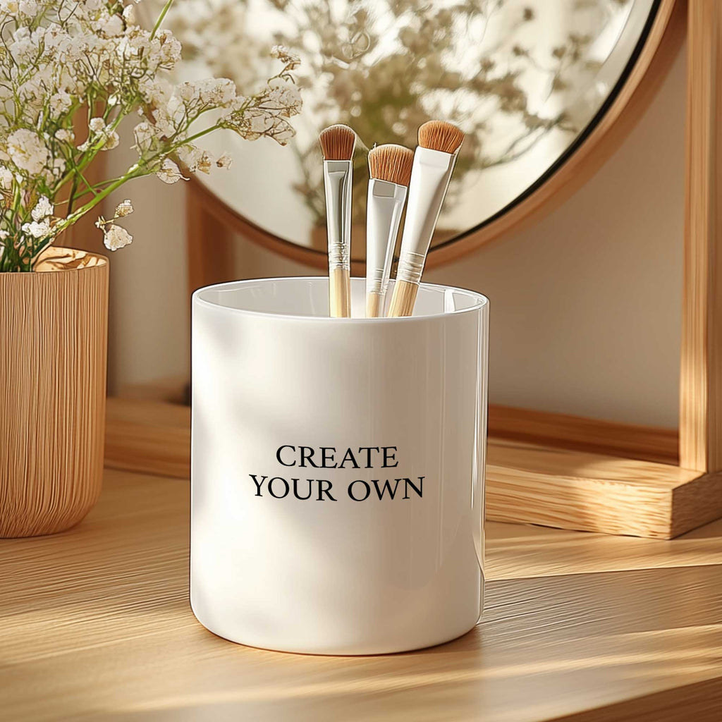 Create Your Own - Ceramic Make Up Brush Holder - GOTShirts