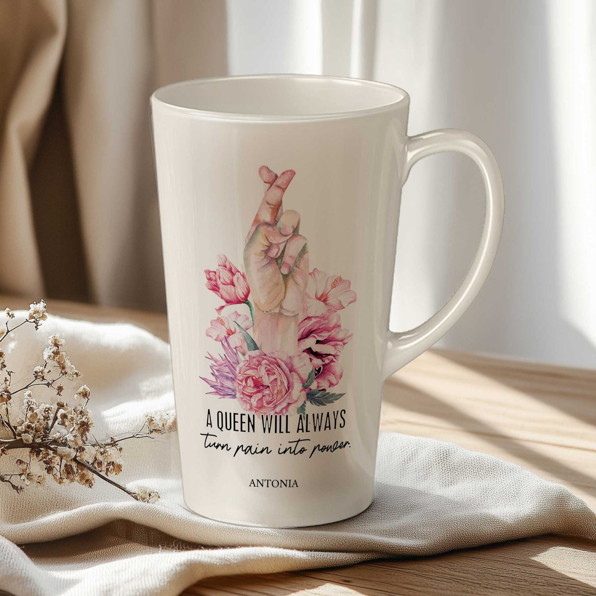 A Queen - Tall Latte Mug - GOTShirts