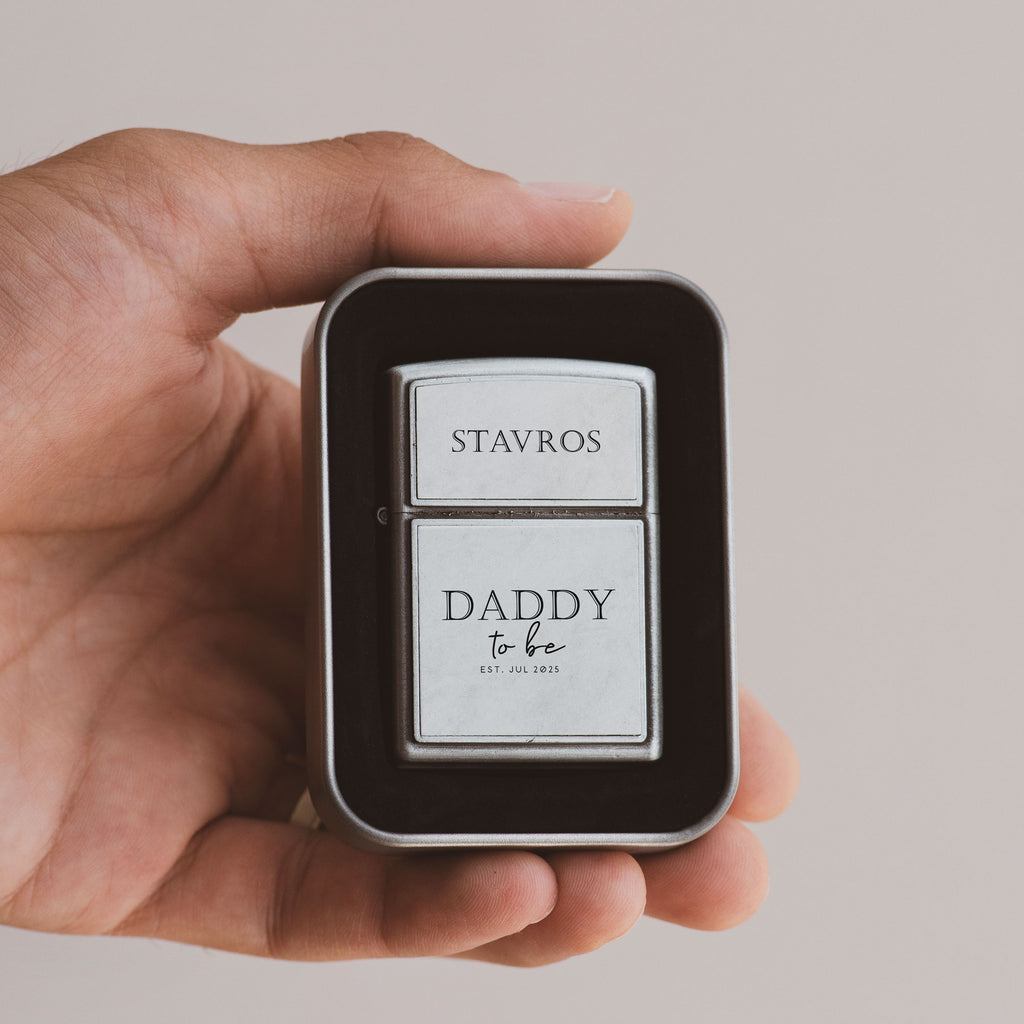 Daddy To Be - Silver Metallic Lighter - GOTShirts