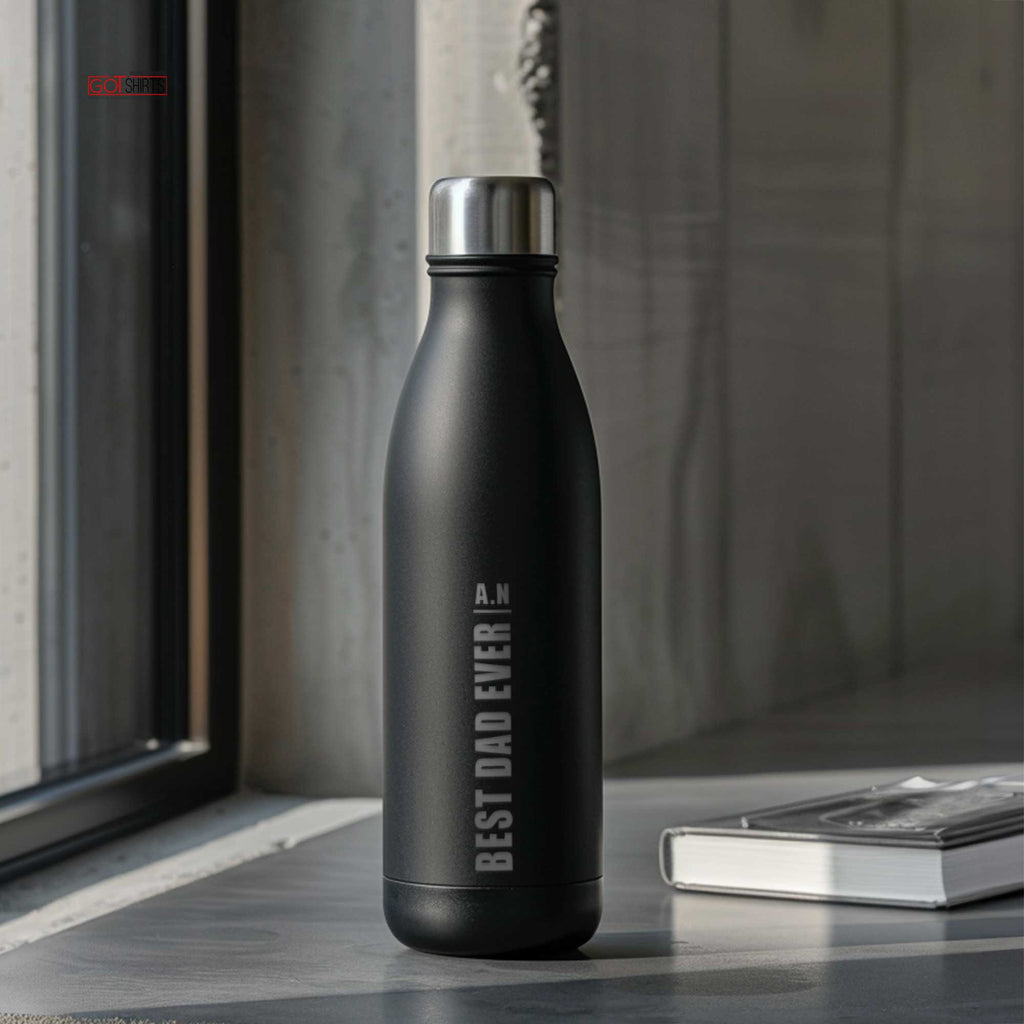 Engraved Black Bowling Bottle 500ml - GOTShirts