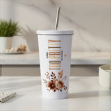 Create Your Own - Stainless Steel Straw Tumbler 16oz - GOTShirts