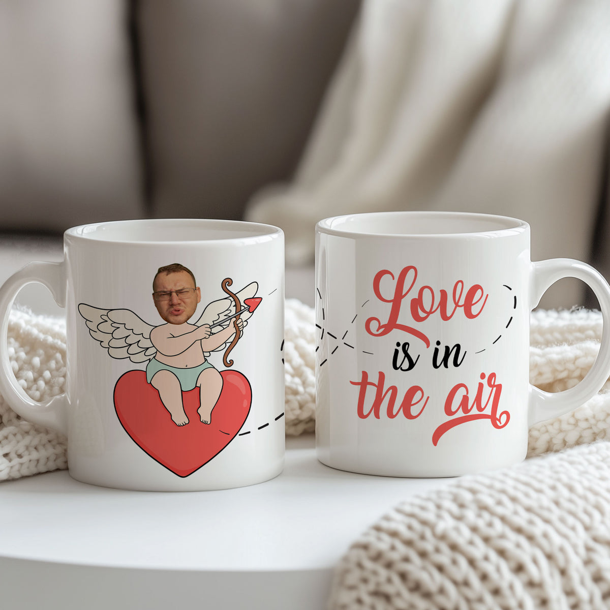 Love Is In The Air - Ceramic Mug 11oz & Coaster Gift Box - GOTShirts