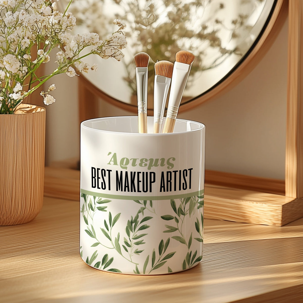 Create Your Own - Ceramic Make Up Brush Holder - GOTShirts
