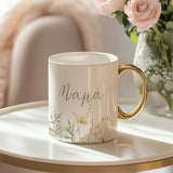 Sweet Mom - Gold Handle Mug & Linen Pouch Set - GOTShirts