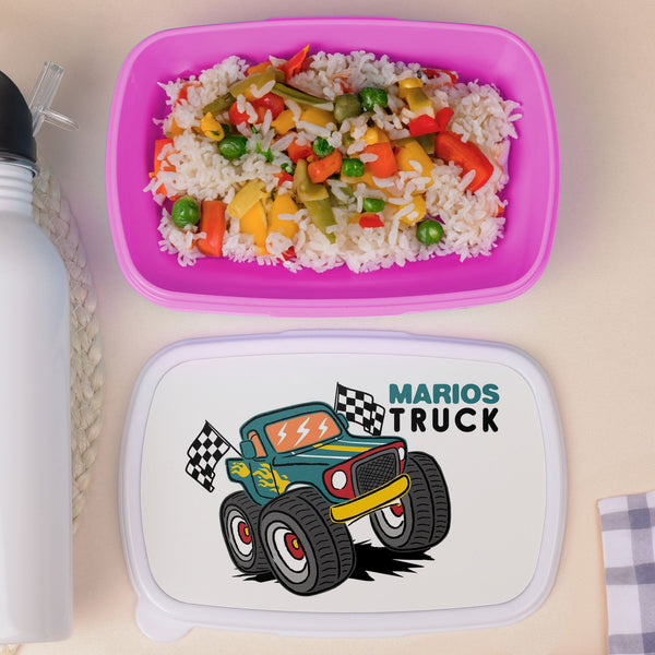 Monster Truck - Plastic Lunch Box - GOTShirts