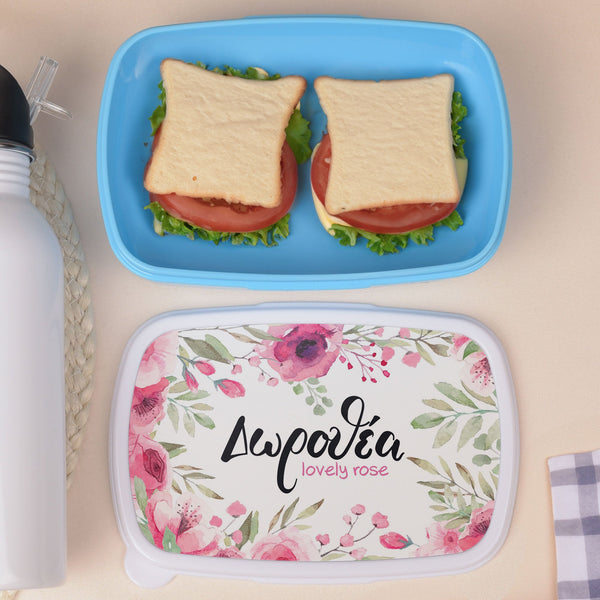 Lovely Rose - Plastic Lunch Box - GOTShirts