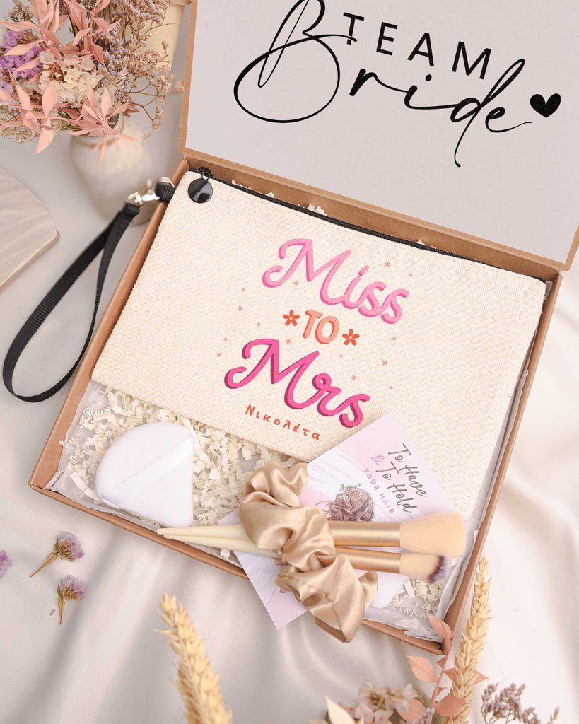 Miss To Mrs - Makeup Bag Gift Box - GOTShirts