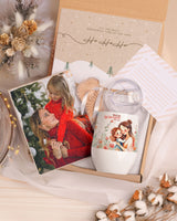 Godmother Christmas Girl - Magnetic Puzzle & Wine Mug Gift Box - GOTShirts