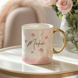 Thank You Mom - Gold Handle Mug & Linen Pouch Set - GOTShirts