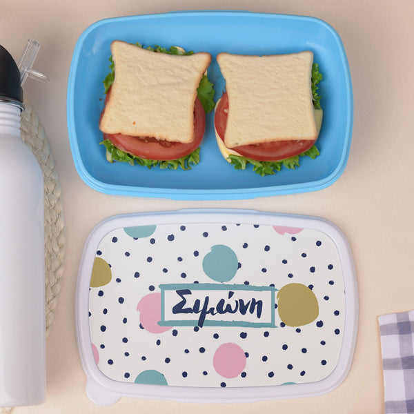 Dot Pattern - Plastic Lunch Box - GOTShirts