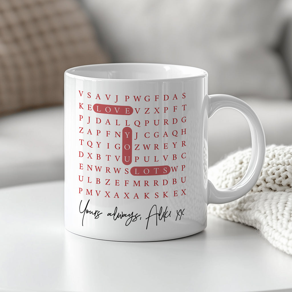 Love Crossword - Ceramic Mug 330ml - GOTShirts