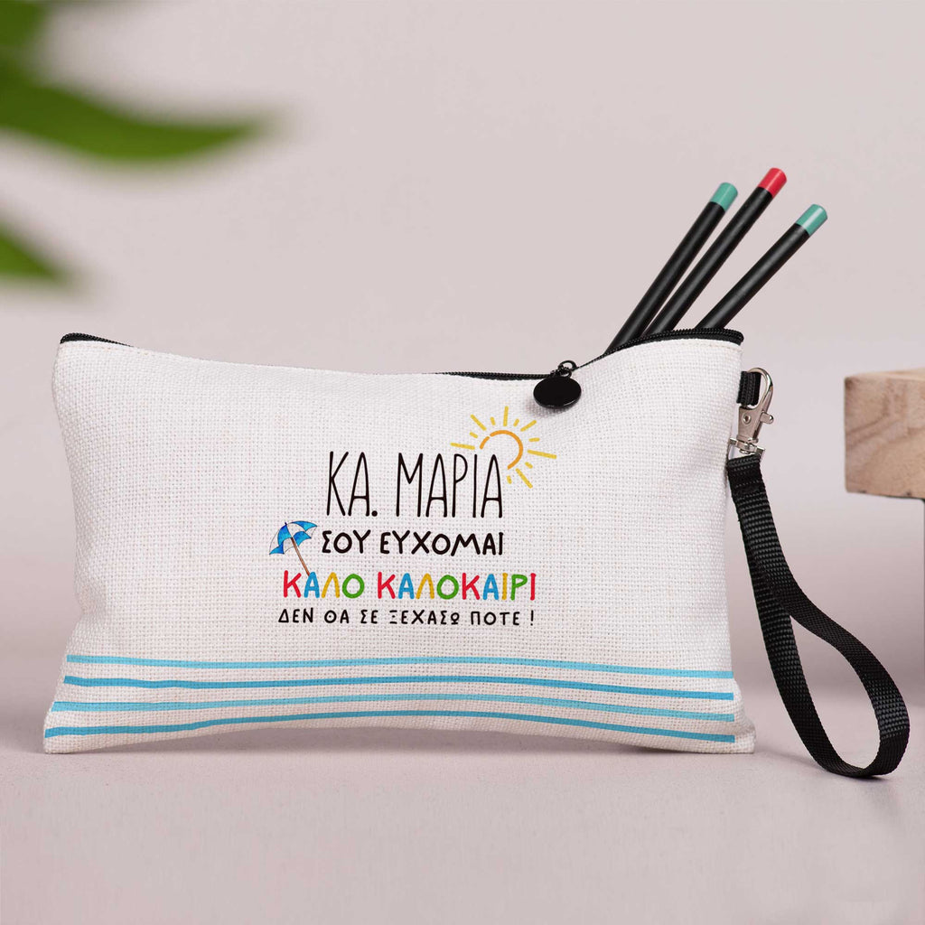 Happy Summer - Linen Pencil Case - GOTShirts