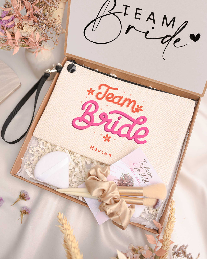 Team Bride - Makeup Bag Gift Box - GOTShirts