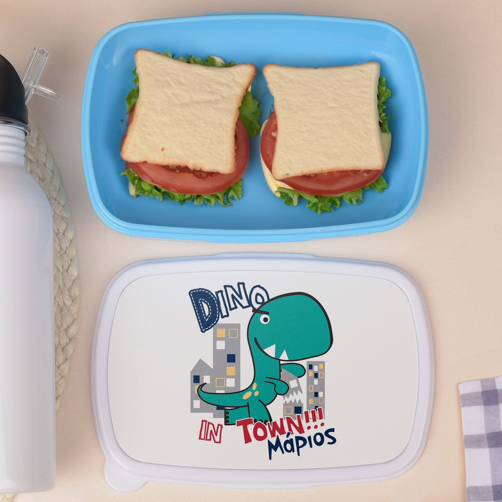 Dinosaur In Town - Plastic Lunch Box