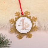 My First Christmas - Glitter Snowflake Ornament