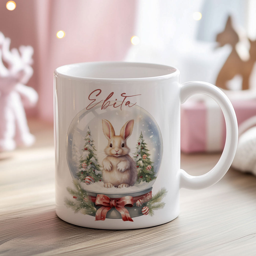Bunny In A Snow Ball - Ceramic Mug 330ml - GOTShirts
