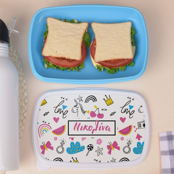 Cute Pattern - Plastic Lunch Box - GOTShirts