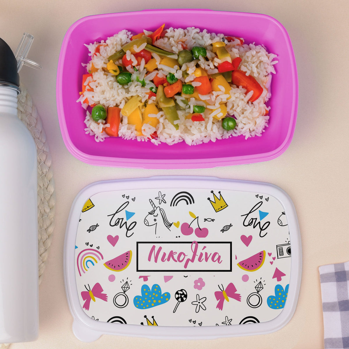 Cute Pattern - Plastic Lunch Box - GOTShirts